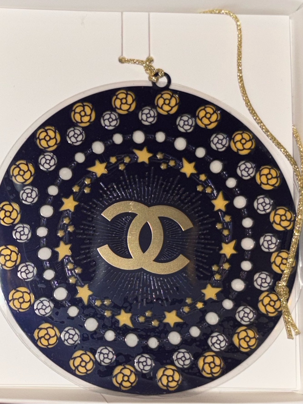 CHANEL Beauté Navy & Gold Holiday Ornament 2025 NIB